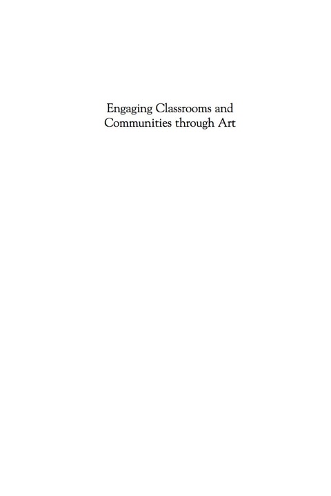 Cover image for book Engaging Classrooms and Communities through Art