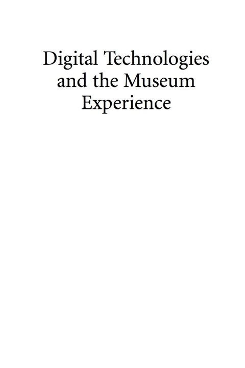 Cover image for book Digital Technologies and the Museum Experience