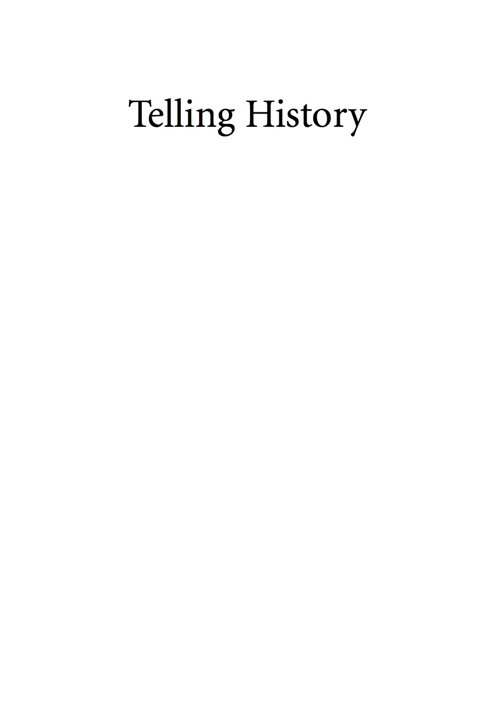 Cover image for book Telling History