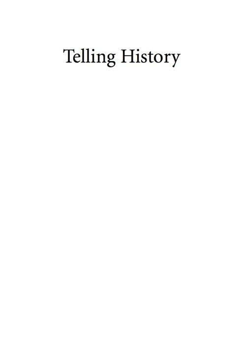 Cover image for book Telling History