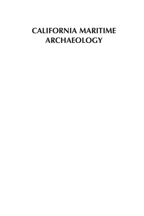 Cover image for book California Maritime Archaeology