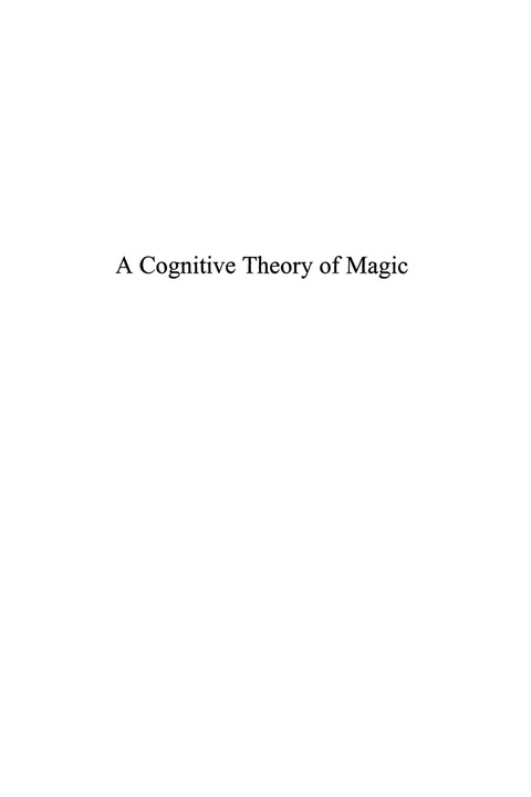 Cover image for book A Cognitive Theory of Magic