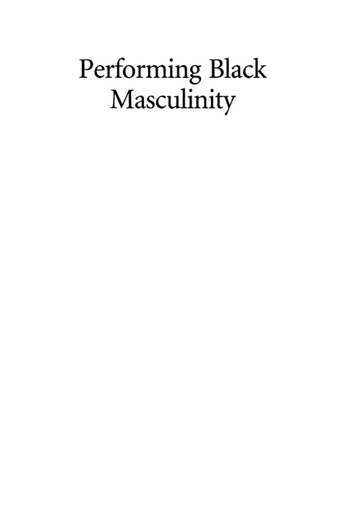 Cover image for book Performing Black Masculinity
