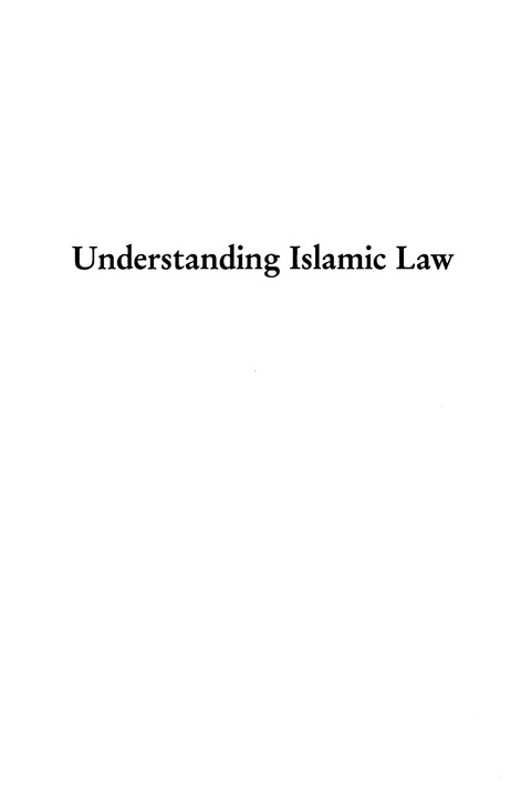 Cover image for book Understanding Islamic Law