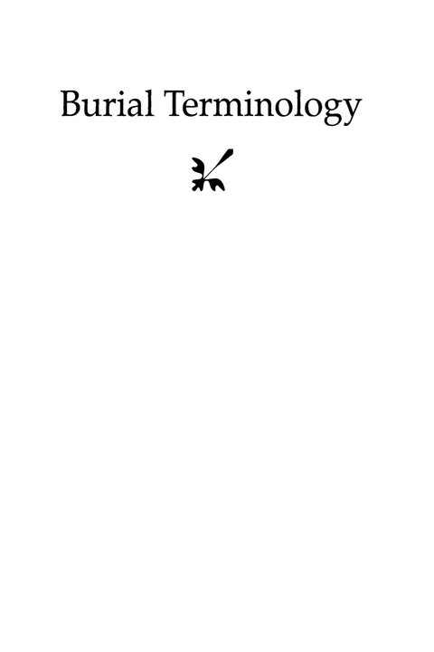 Cover image for book Burial Terminology