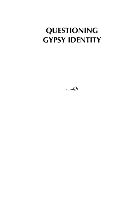 Cover image for book Questioning Gypsy Identity