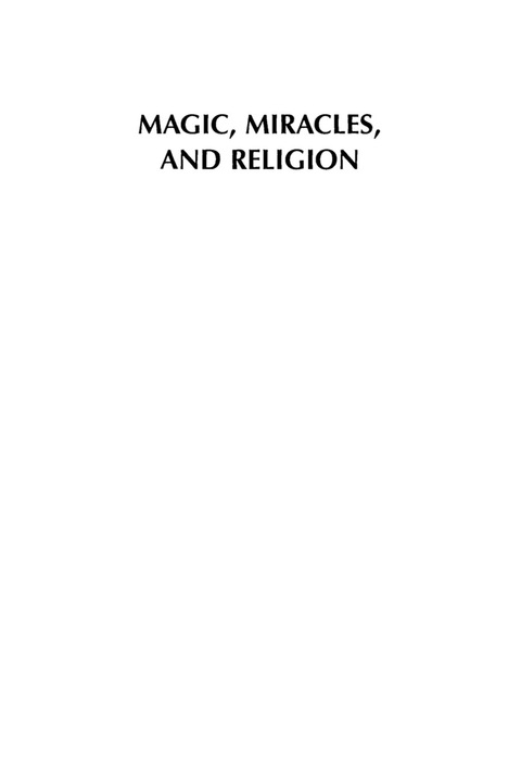 Cover image for book Magic, Miracles, and Religion
