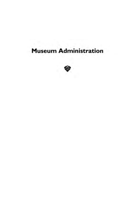 Cover image for book Museum Administration