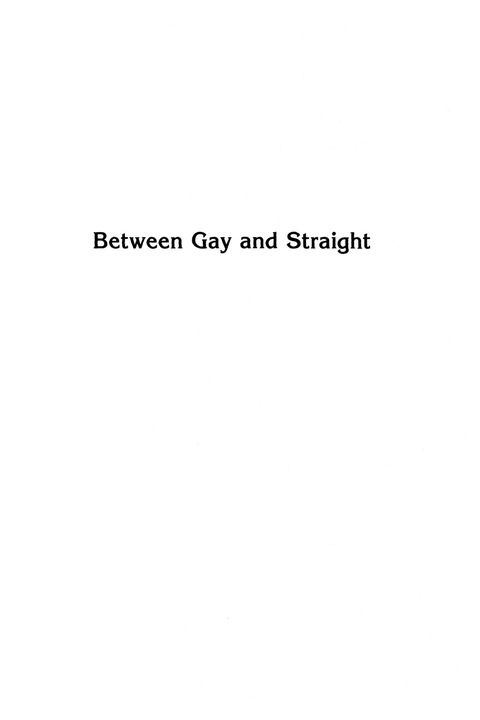 Between Gay and Straight 