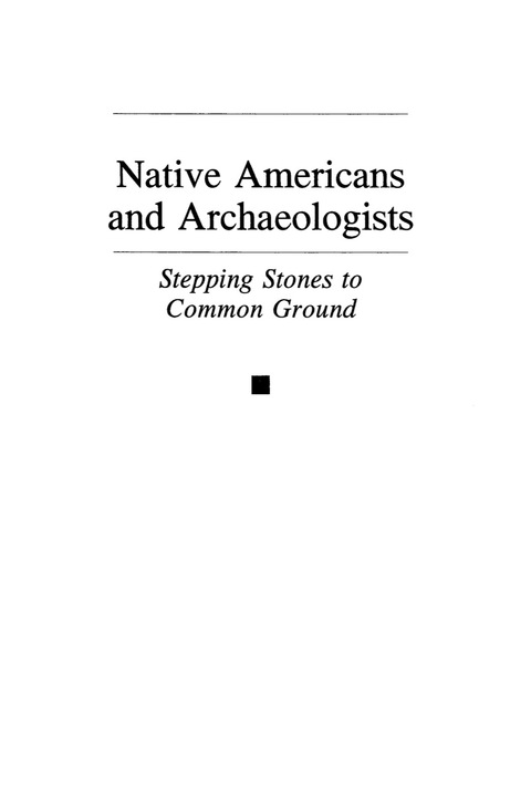 Cover image for book Native Americans and Archaeologists