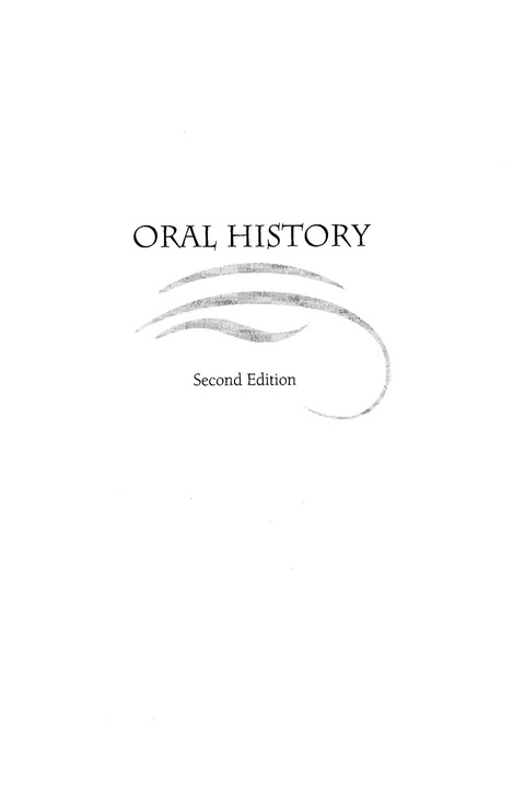 Cover image for book Oral History