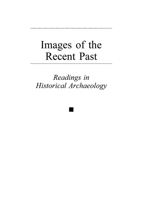 Cover image for book Images of the Recent Past