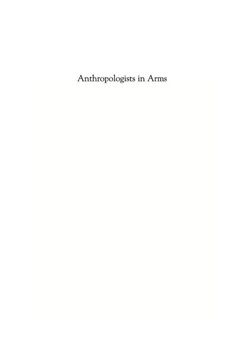 Anthropologists in Arms 