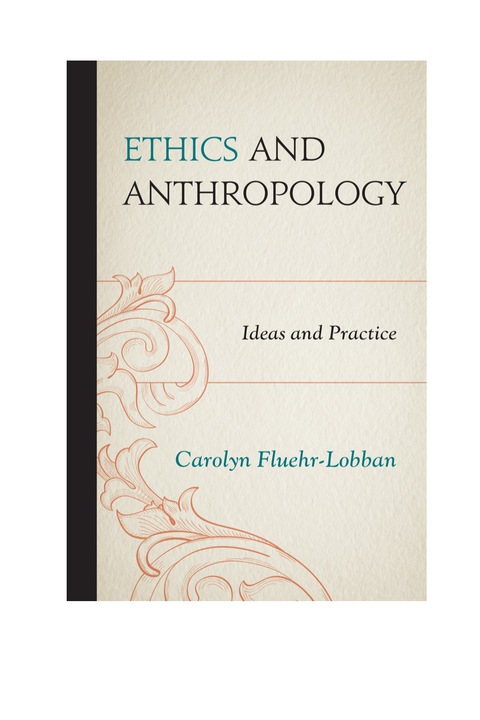 Cover image for book Ethics and Anthropology