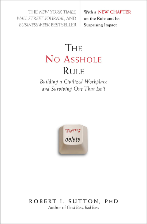 Cover image for book The No Asshole Rule