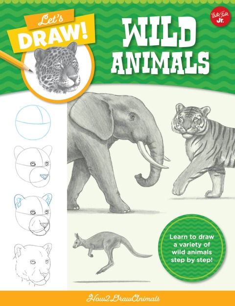 Cover image for book Let's Draw Wild Animals