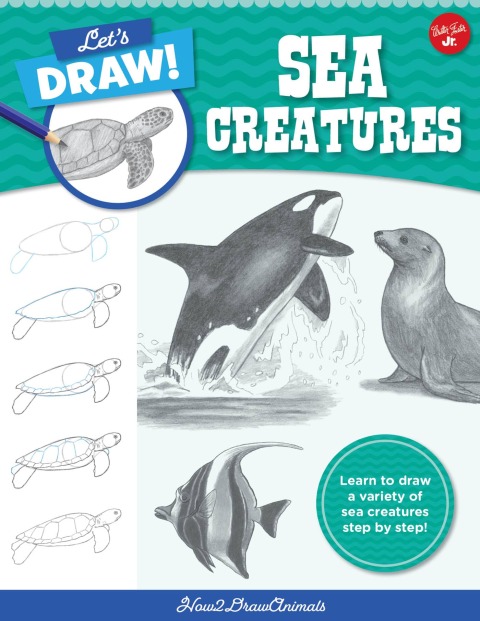 Cover image for book Let's Draw Sea Creatures