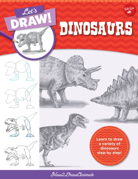 Cover image for book Let's Draw Dinosaurs