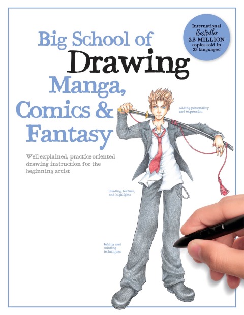 Cover image for book Big School of Drawing Manga, Comics & Fantasy