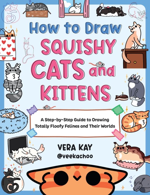 Cover image for book How to Draw Squishy Cats and Kittens