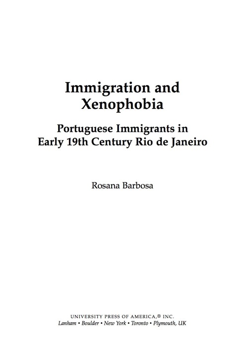 Cover image for book Immigration and Xenophobia