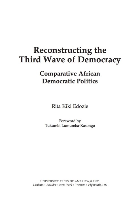 Cover image for book Reconstructing the Third Wave of Democracy