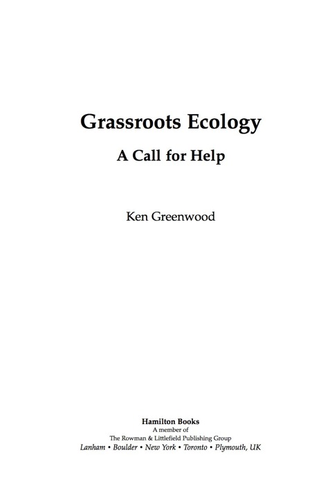 Cover image for book Grassroots Ecology