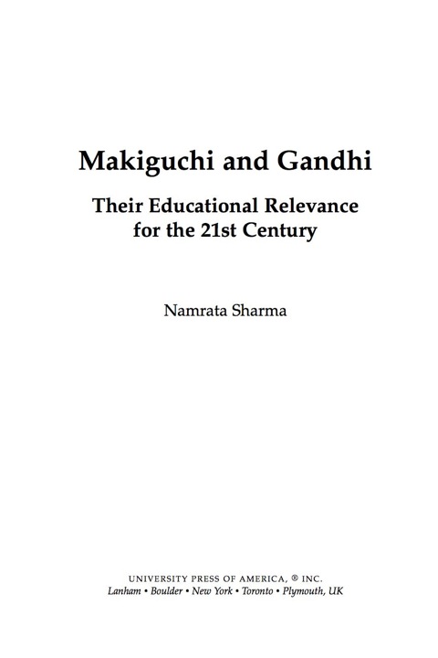 Cover image for book Makiguchi and Gandhi