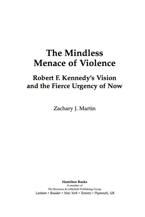 Cover image for book The Mindless Menace of Violence