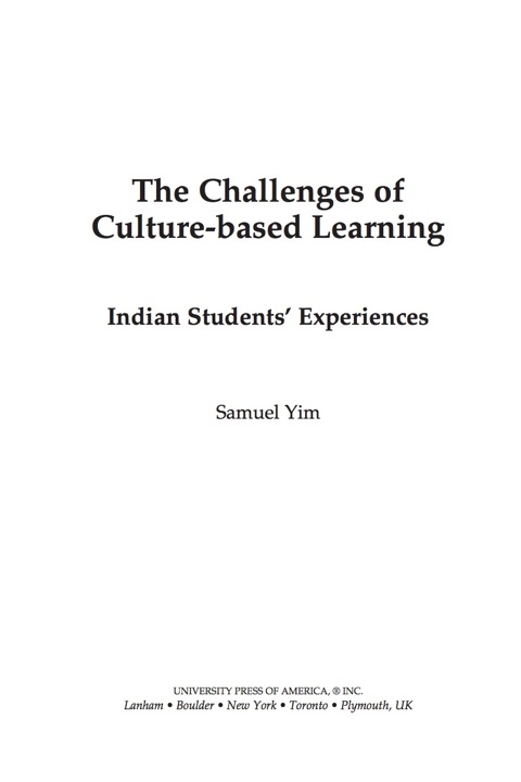 Cover image for book The Challenges of Culture-based Learning