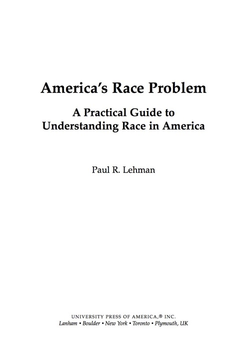 Cover image for book America's Race Problem