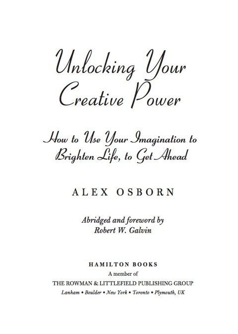 Cover image for book Unlocking Your Creative Power