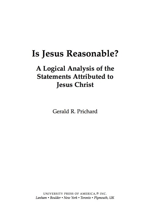 Cover image for book Is Jesus Reasonable?