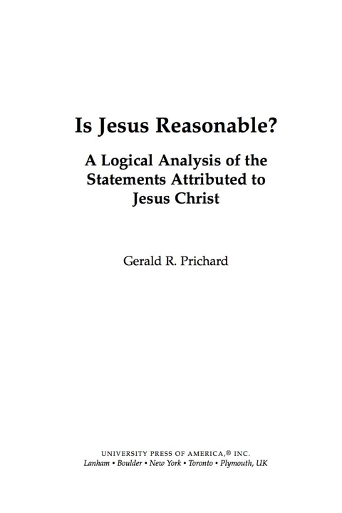 Cover image for book Is Jesus Reasonable?