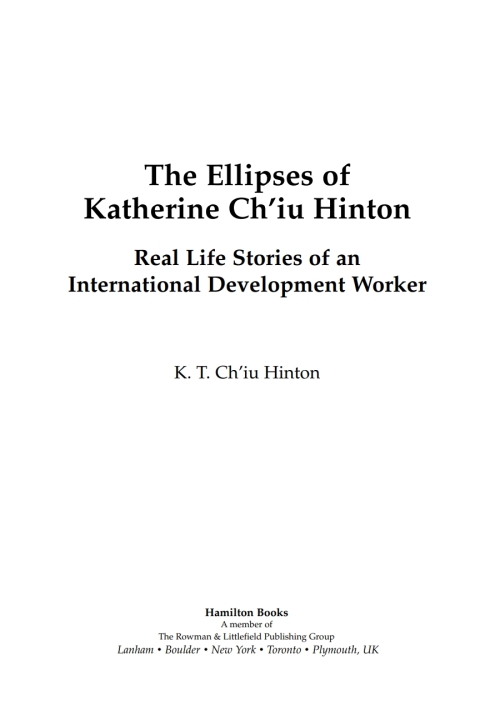 Cover image for book The Ellipses of Katherine Ch'iu Hinton