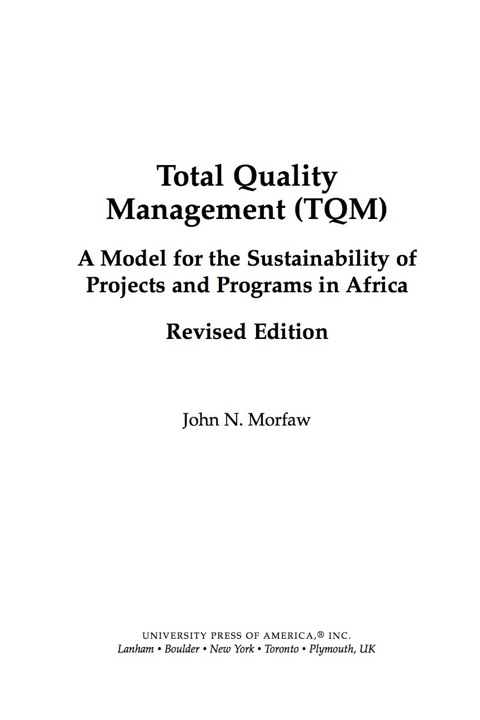 Cover image for book Total Quality Management (TQM)