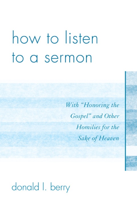 Cover image for book How to Listen to a Sermon
