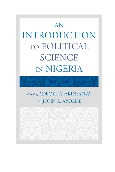 Cover image for book An Introduction to Political Science in Nigeria