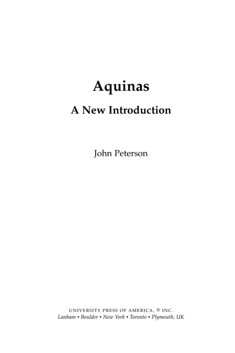 Cover image for book Aquinas
