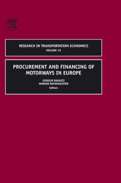 Cover image for book Procurement and Financing of Motorways in Europe