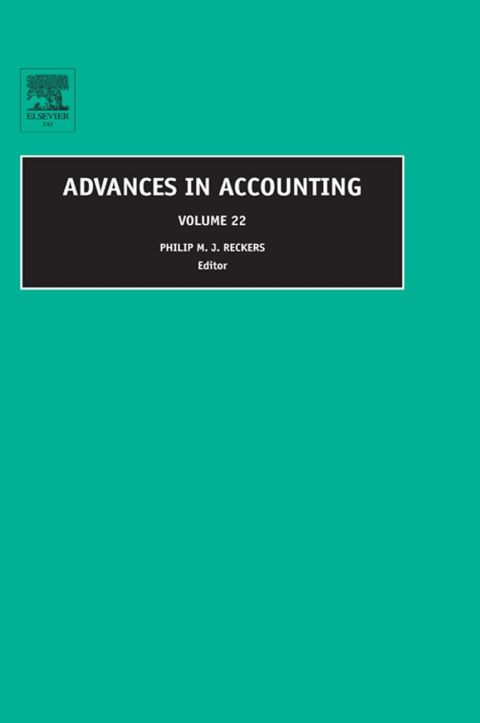 Cover image for book Advances in Accounting