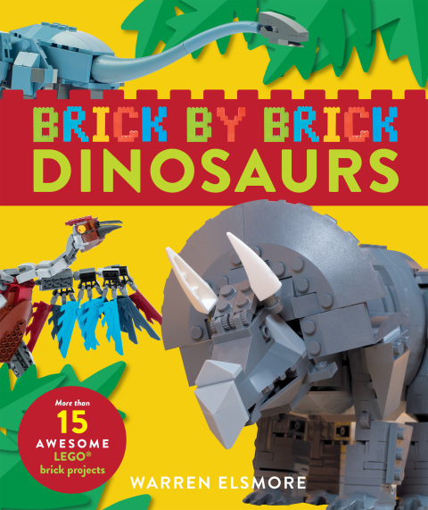 Cover image for book Brick by Brick Dinosaurs