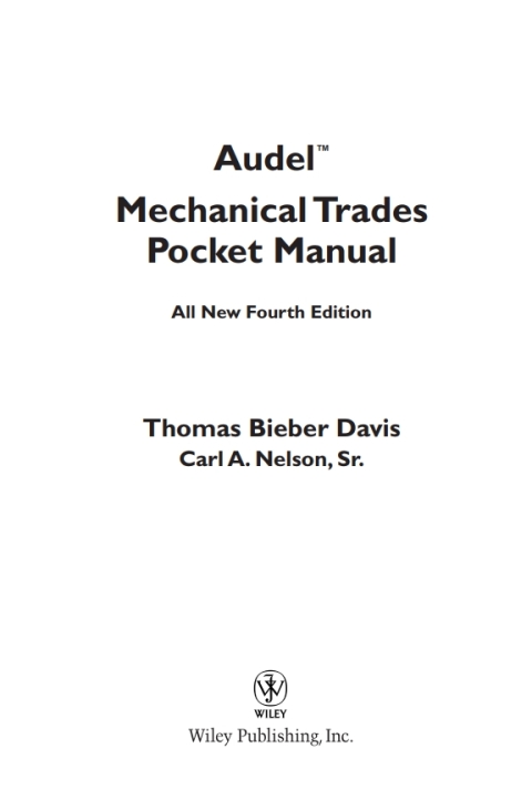 Cover image for book Audel Mechanical Trades Pocket Manual