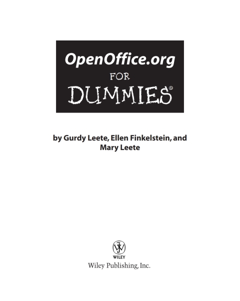 Cover image for book OpenOffice.org For Dummies