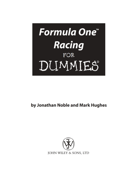 Cover image for book Formula One Racing For Dummies