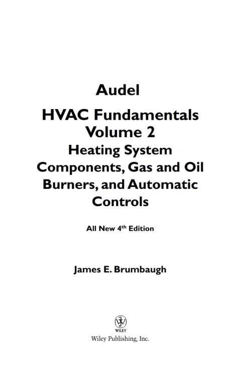 Audel HVAC Fundamentals, Volume 2 