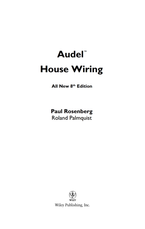 Audel House Wiring 