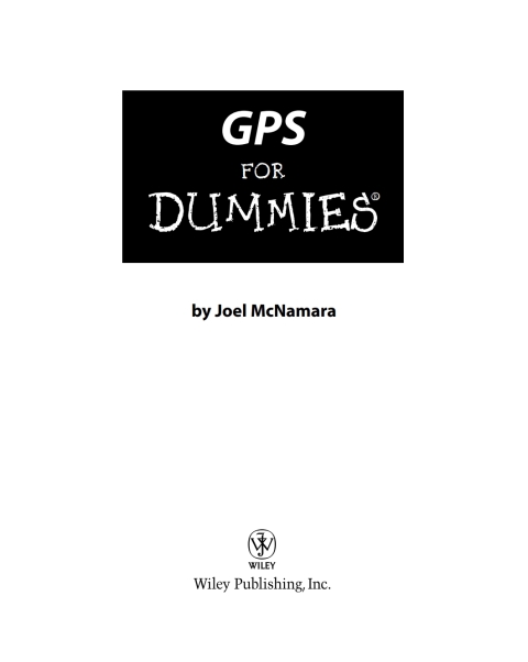 Cover image for book GPS For Dummies