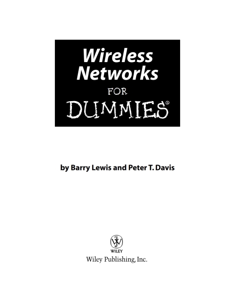 Cover image for book Wireless Networks For Dummies