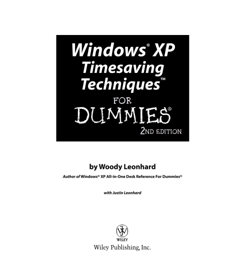 Cover image for book Windows XP Timesaving Techniques For Dummies
